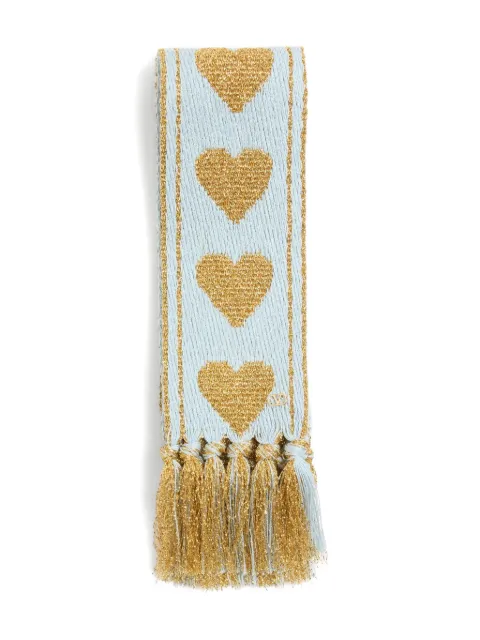 Valentino Garavani Antibes scarf with metallic fibre Blue WEN00BDZZ