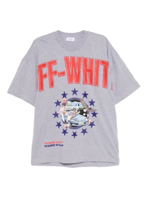 Off-White graphic-print T-shirt Grey OMAA161S25JER0010820