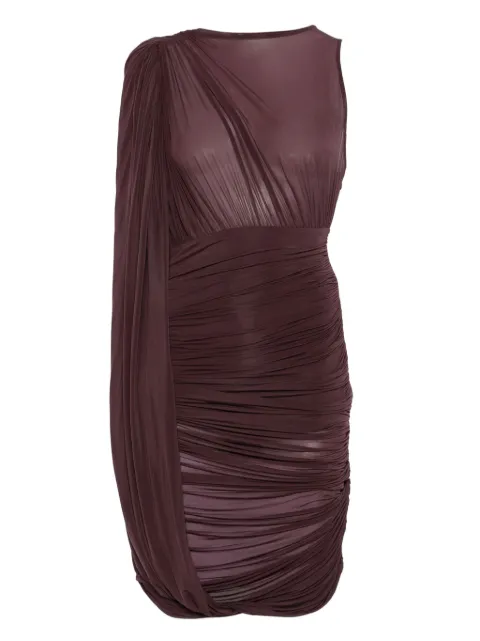 Magda Butrym draped one-shoulder dress Purple 218725