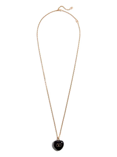 Valentino Garavani heart-pendant necklace Gold WJ0AE2MJP