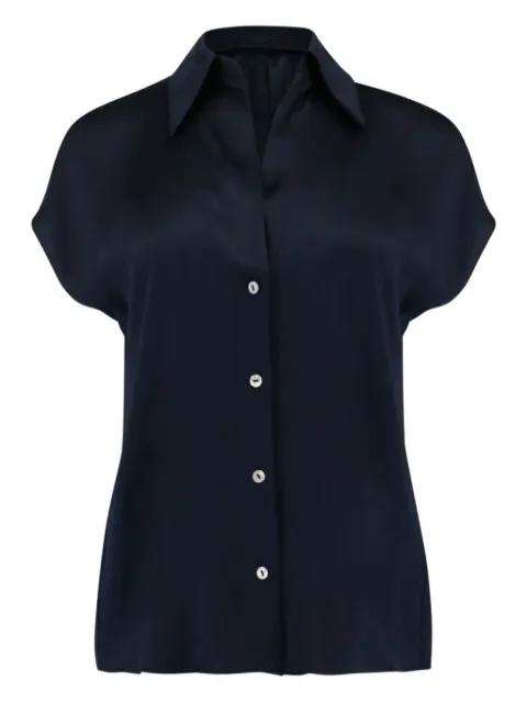 Vince cap-sleeve shirt Black V968412709