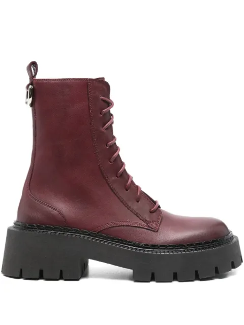 Vic Matie leather platform boots Purple 1H4400DH04B070450