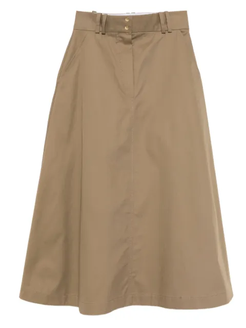 Dice Kayek a-line midi skirt Brown J414
