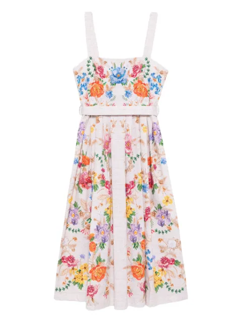 Mary Katrantzou floral-print dress Neutrals D1FARIFINERA