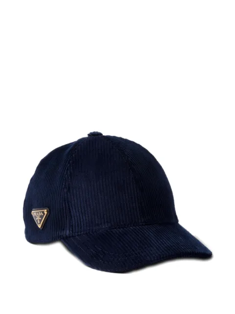 Prada corduroy baseball cap Blue 1HC27413I4