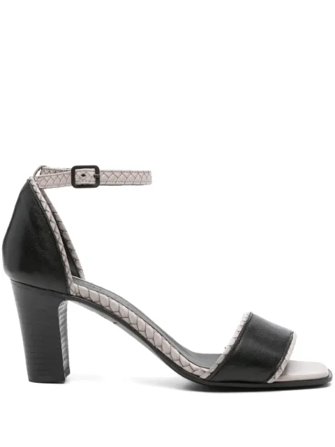Pantanetti 80mm leather sandals Black 17094