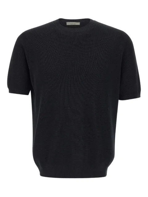 Filippo De Laurentiis ribbed short-sleeve T-shirt Black GC1MCCR14P