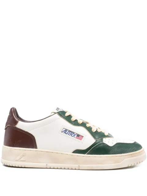 Autry leather-panelled sneakers White AVLMSV52WHTPINERUM