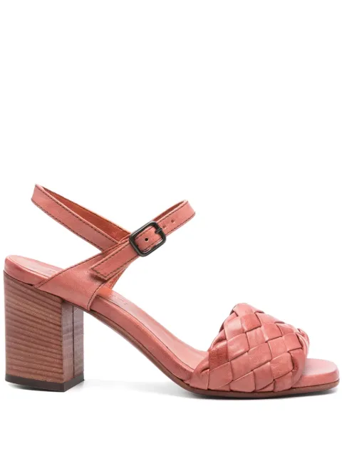 Pantanetti 80mm leather sandals Brown 15160