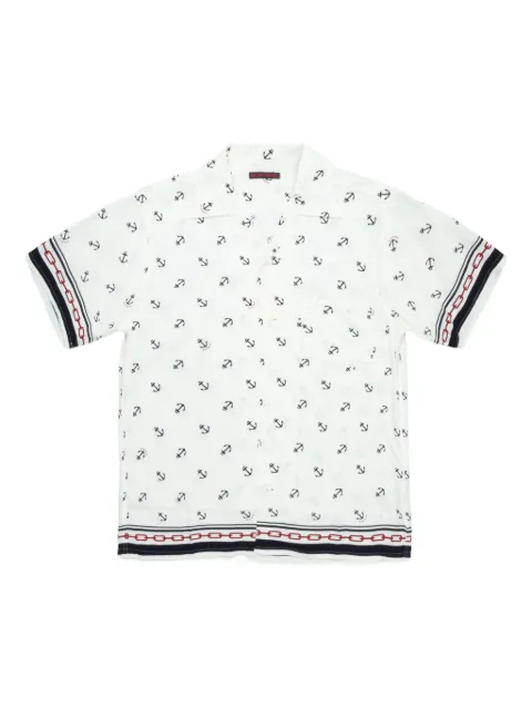 Blue Blue graphic-print shirt White 1011091