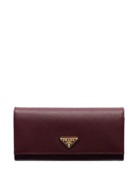 Prada large Saffiano leather wallet Red 1MH132QHH