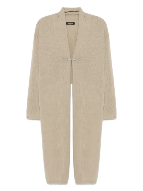 Fabiana Filippi button-fastening cashmere cardicoat Neutrals MAD215F017L5130000