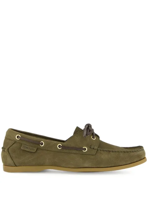 TOM FORD Robin boat shoes Green J1467LCL251P