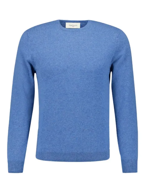 Piacenza Cashmere crew-neck cashmere sweater Blue 8542CB050