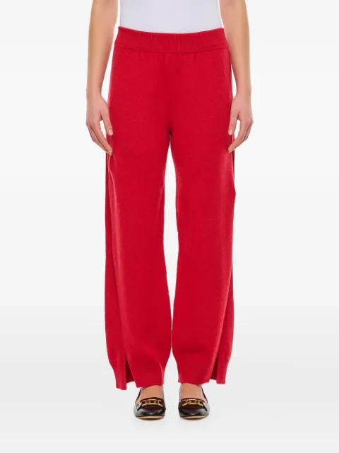Barrie ribbed-hem trousers Red C159698422