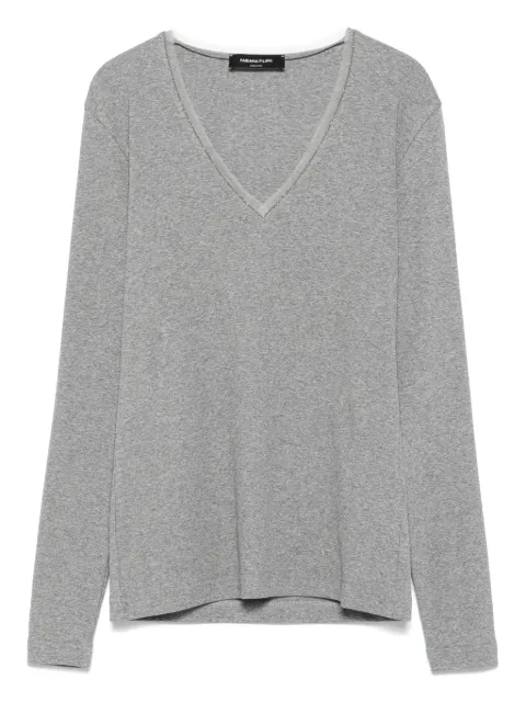Fabiana Filippi v-neck long-sleeve sweater Grey JED215F130L5770000