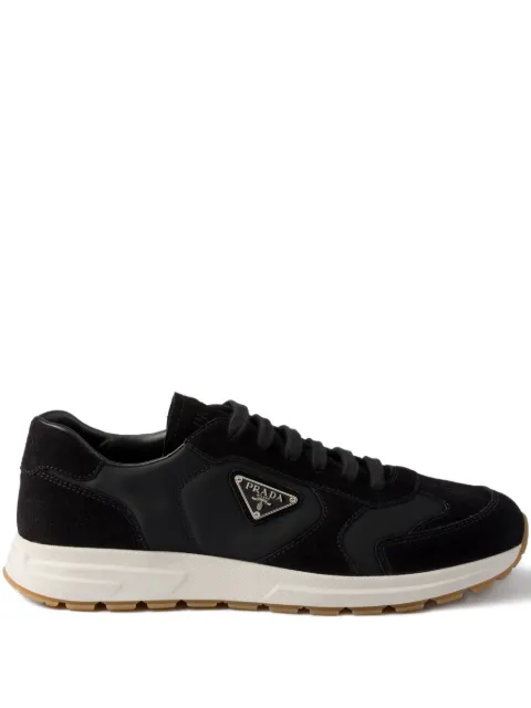 Prada Prax suede and Re-nylon sneakers Black 2EE455FG000D7R