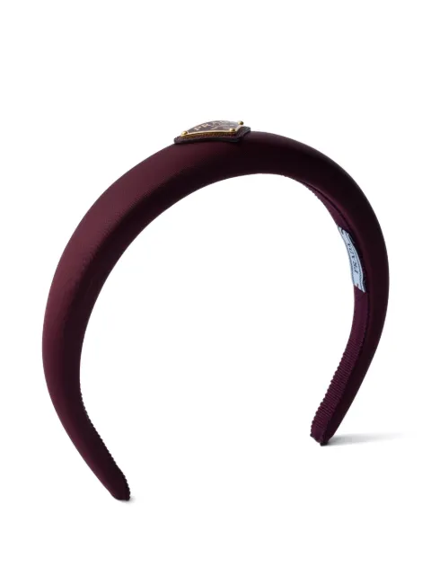 Prada triangle-logo headband Red 1IH0802DMI