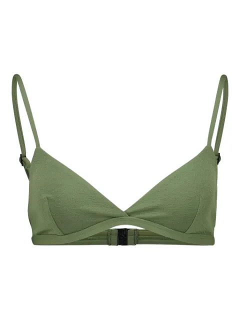 Matteau triangle-shape bikini top Green TRCRT