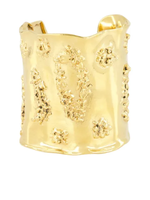 PAULA organic-textured cuff Gold LAVA