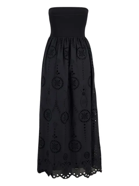 Matteau strapless broderie-anglaise maxi dress Black SKBDR