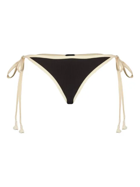 Johanna Ortiz ribbed-trim bikini bottom Black PT03089