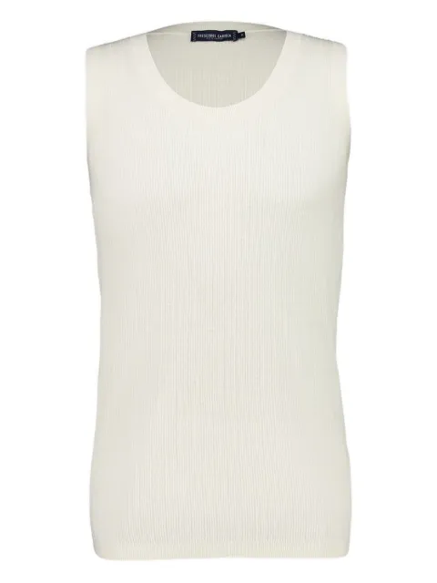 Frescobol Carioca Prado ribbed cotton-blend vest White 2495391