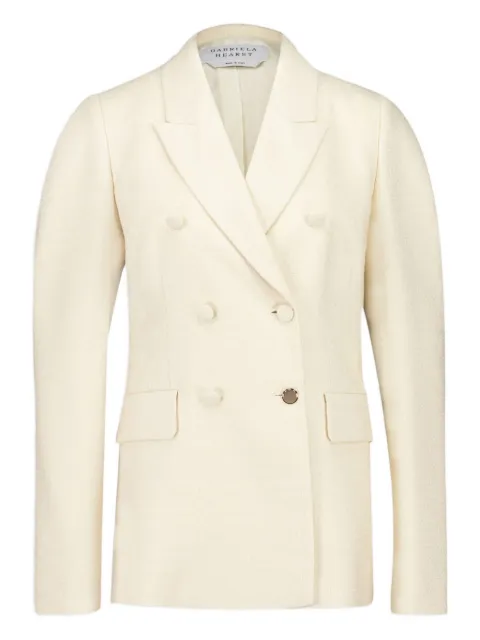 Gabriela Hearst double-breasted silk blazer White 4255079S130