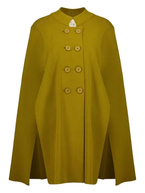 PAULA two-buttoned cape Green ALBA