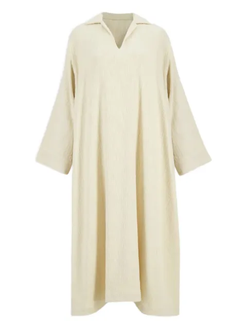 Marrakshi Life V-neck cotton kaftan Neutrals HS23007