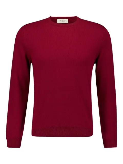 Piacenza Cashmere crew-neck cashmere sweater Red 8542CB050