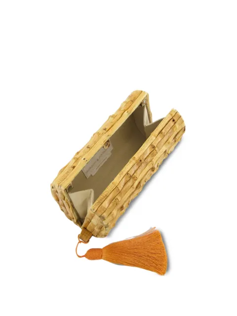 Glorinha Paranaguá Tania G tassel clutch Neutrals CT400301
