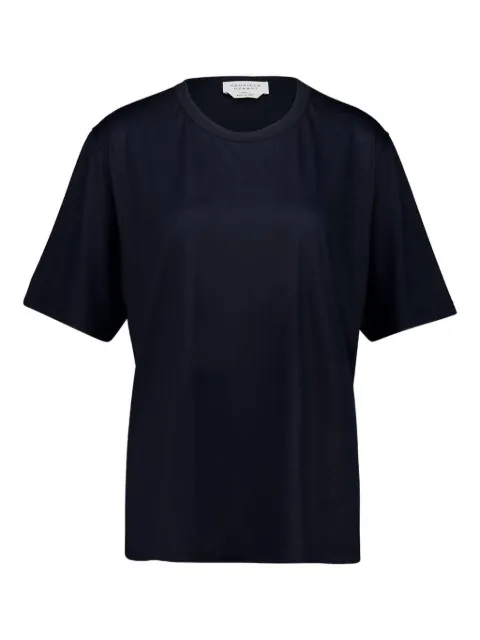 Gabriela Hearst Kirby short-sleeve crew-neck cashmere t-shirt Blue 4251782C117