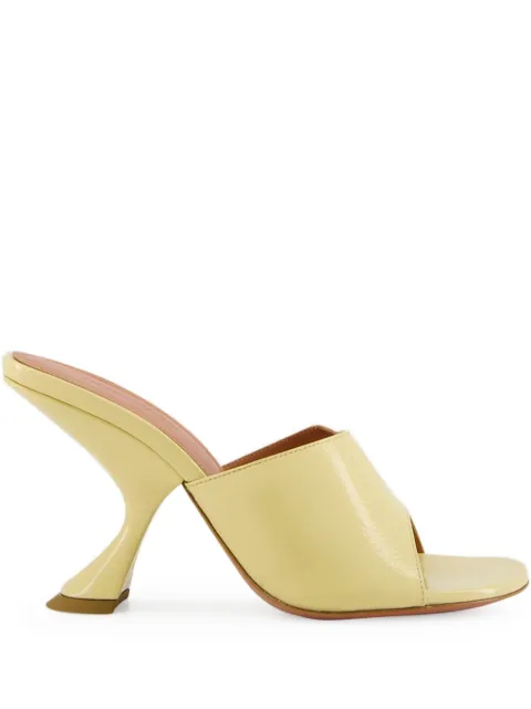 Amina Muaddi 90mm Taylor sculpted-heel sandals Neutrals 14S364270TAY