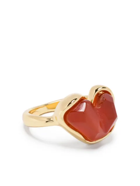 Ryenn's Eyes 14CT gold plated brass Heart ring Gold 8112113