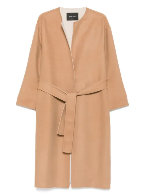 Fabiana Filippi belted wool coat Neutrals CTD215F240L5080000