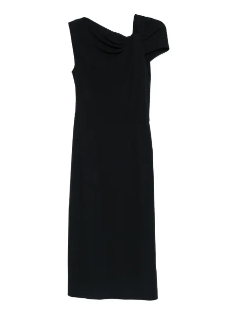 Givenchy draped-detail one-shoulder midi dress Black BW22MV164K