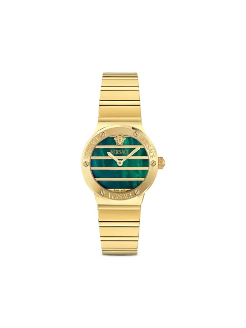 Versace Greca logo pearl 33mm watch Green VE0S00425