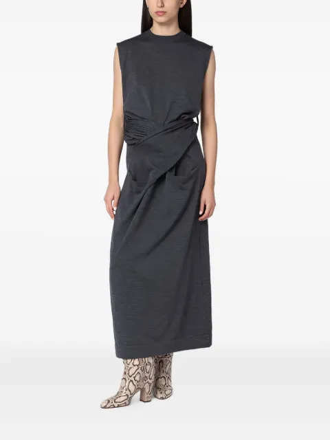 Jil Sander wrap-effect dress Grey J02CT0526J14723