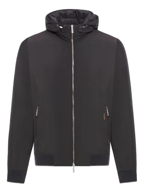 Moorer hooded zip-up jacket Black MOUGI100050TEPA023