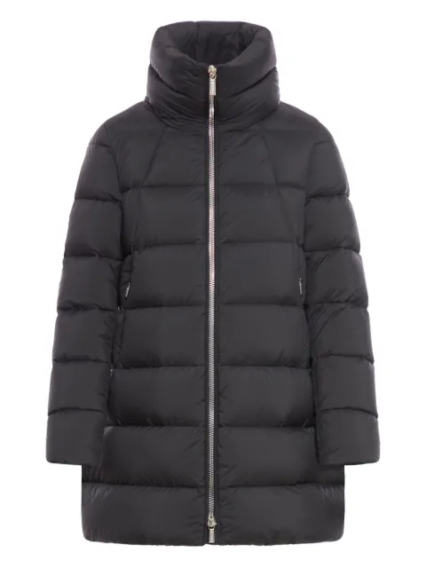 Moorer Alana padded high-neck coat Black MODPI100182TEPA028