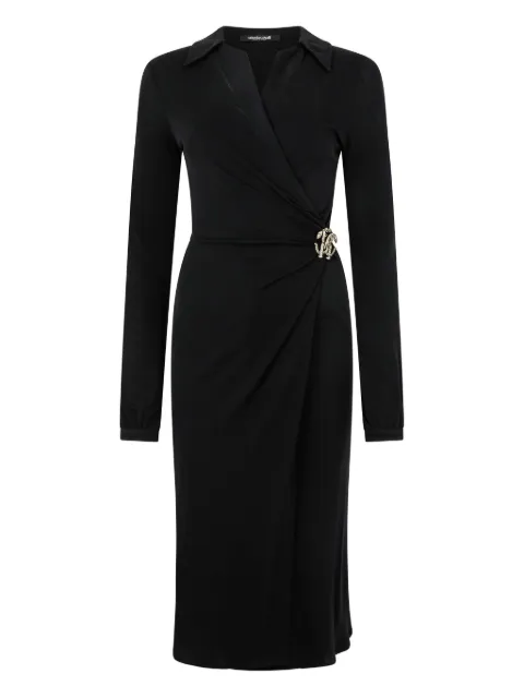 Roberto Cavalli V-neck dress Black VQT108JE034