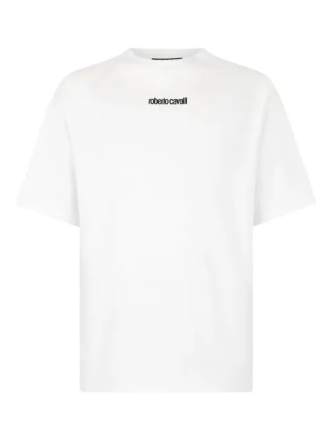 Roberto Cavalli logo-detail T-shirt White VRT62CJD070