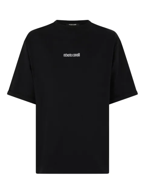 Roberto Cavalli tiger-print T-shirt Black VRT62EJD060