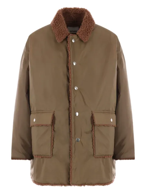 Mythinks teddy-trimmed jacket Brown MY0325MOCHA