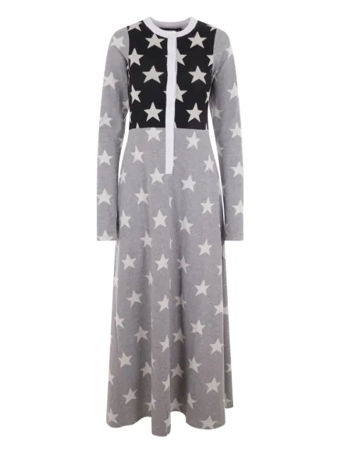 Reward If Found star-print button-front dress Grey RIF4D002STARMIX