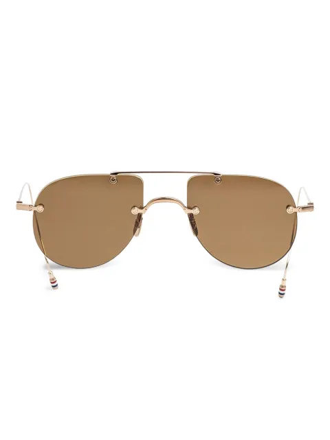 Thom Browne Eyewear geometric-frame sunglasses Pink UES939A