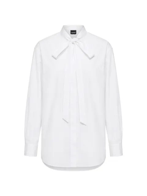 ASPESI cotton bow-detail shirt White 5430D307