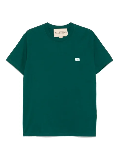 Valentino Garavani embroidered-logo T-shirt Green VMG10VAQ8