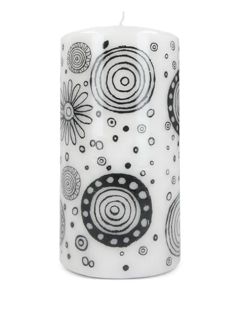 10 CORSO COMO circle-print candle (10 cm) White CC4066006
